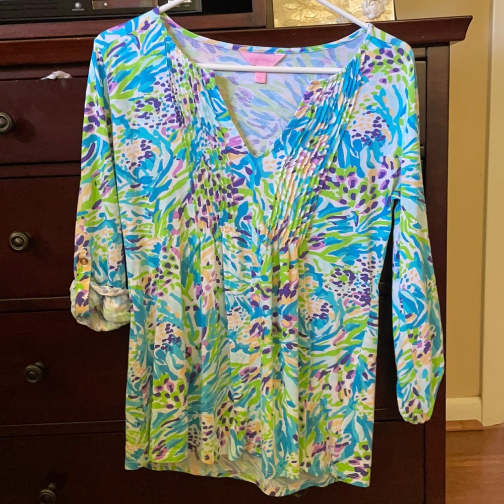 Lilly Pulitzer Shirt Pima Cotton XS